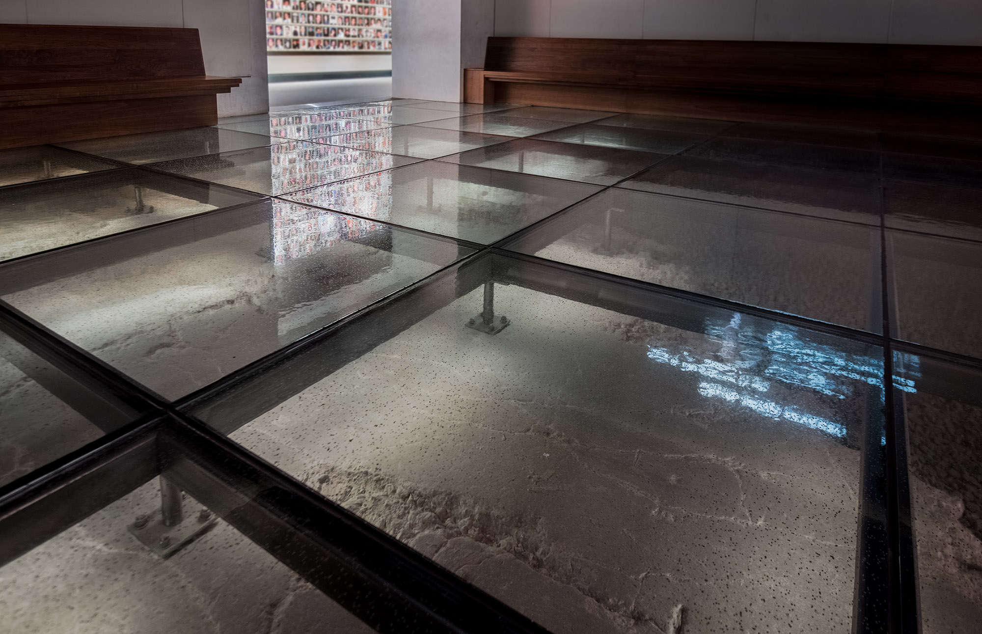 9 11 Museum World Trade Center Screening Room Glass Flooring