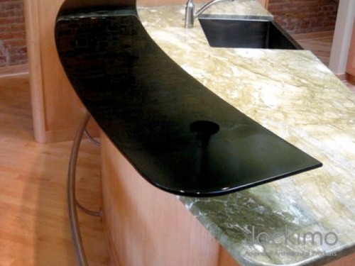 Black Glass Counter Top